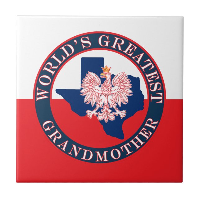 World's Greatest Grandmother Ceramic Tile (Front)