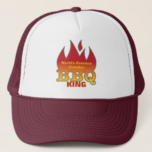 World's Greatest Grandpa BBQ KING Trucker Hat