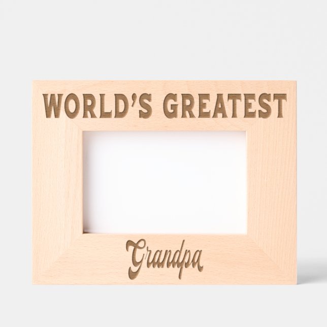 World's Greatest Grandpa Etched Frames (Front)