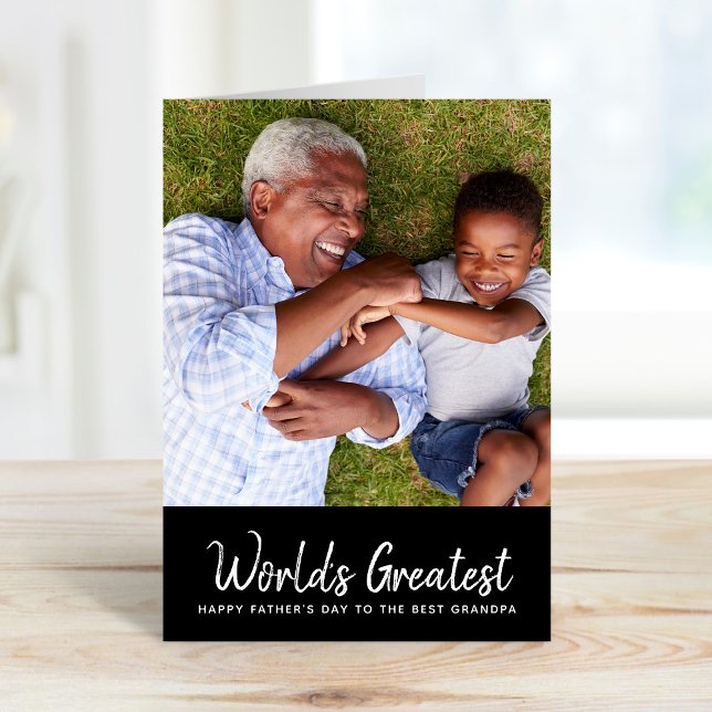World's Greatest Grandpa Father's Day Photo Card (Creator Uploaded)