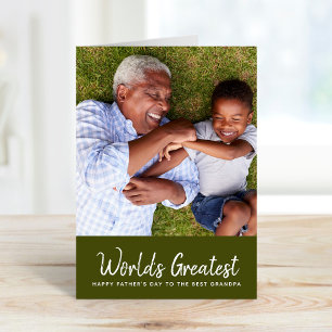 World's Greatest Grandpa Father's Day Photo Card