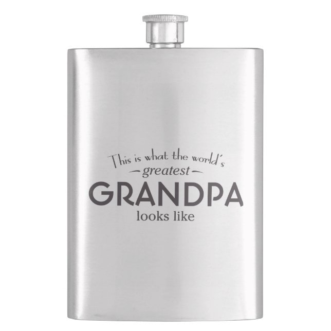 World's Greatest Grandpa Hip Flask (Front)