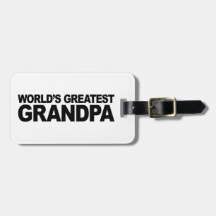 World's Greatest Grandpa Luggage Tag