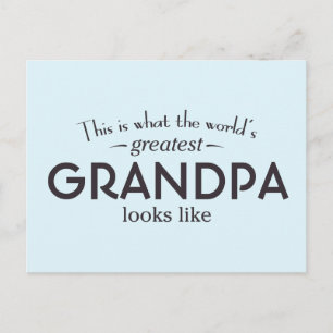 World's Greatest Grandpa Postcard