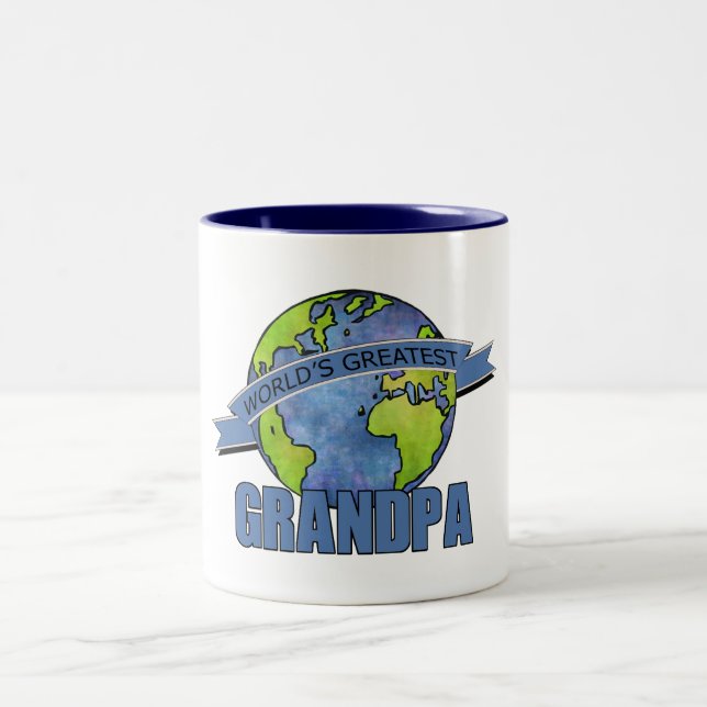 World's Greatest Grandpa Two-Tone Coffee Mug (Center)