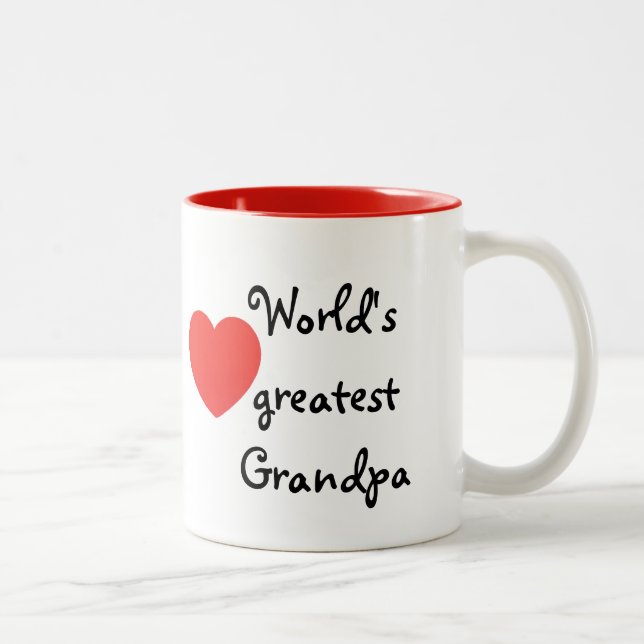 World's greatest Grandpa Two-Tone Coffee Mug (Right)