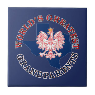 World's Greatest Grandparents Ceramic Tile