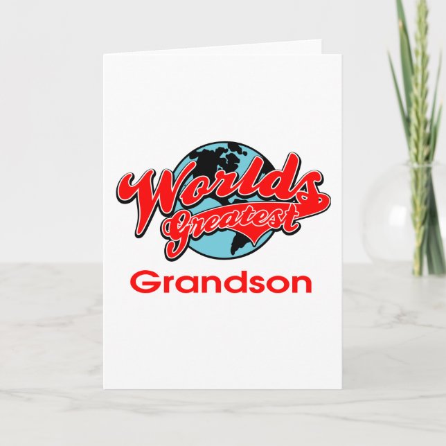 World's Greatest Grandson Card (Front)
