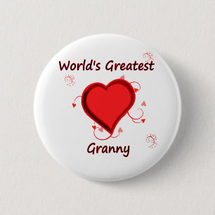 World's Greatest granny 6 Cm Round Badge