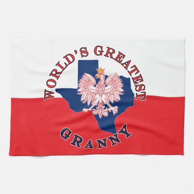 World's Greatest Granny Tea Towel (Horizontal)
