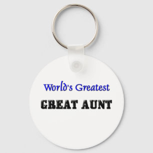 World's Greatest Great Aunt Key Ring