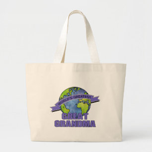 World's Greatest Great Grandma Large Tote Bag
