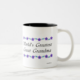 World's Greatest Great Grandma Two-Tone Coffee Mug