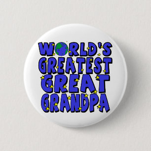 World's Greatest Great Grandpa 6 Cm Round Badge