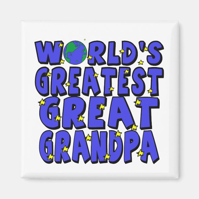 World's Greatest Great Grandpa Magnet (Front)