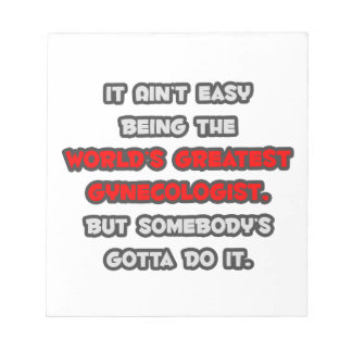 World's Greatest Gynaecologist Joke Notepad