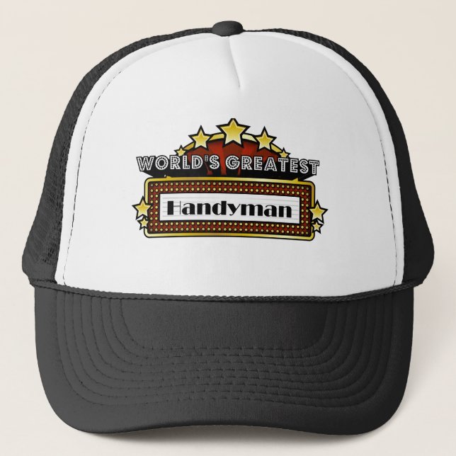 World's Greatest Handyman Trucker Hat (Front)