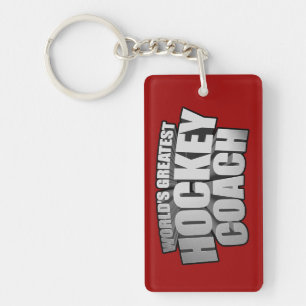 Worlds Greatest Hockey Coach Key Ring