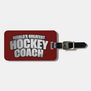 Worlds Greatest Hockey Coach Luggage Tag