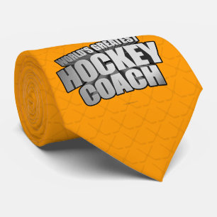 Worlds Greatest Hockey Coach Neck Tie