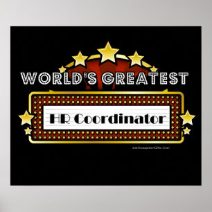 World's Greatest HR Coordinator Poster