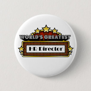 World's Greatest HR Director 6 Cm Round Badge