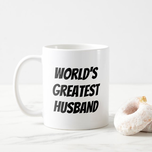 World's Greatest Husband Coffee Mug (With Donut)