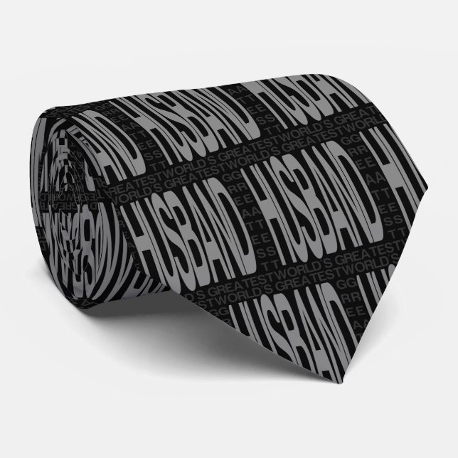Worlds Greatest Husband Tie (Rolled)