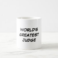 "World's Greatest Judge" Mug