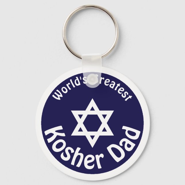 World's Greatest Kosher Dad Key Ring (Front)