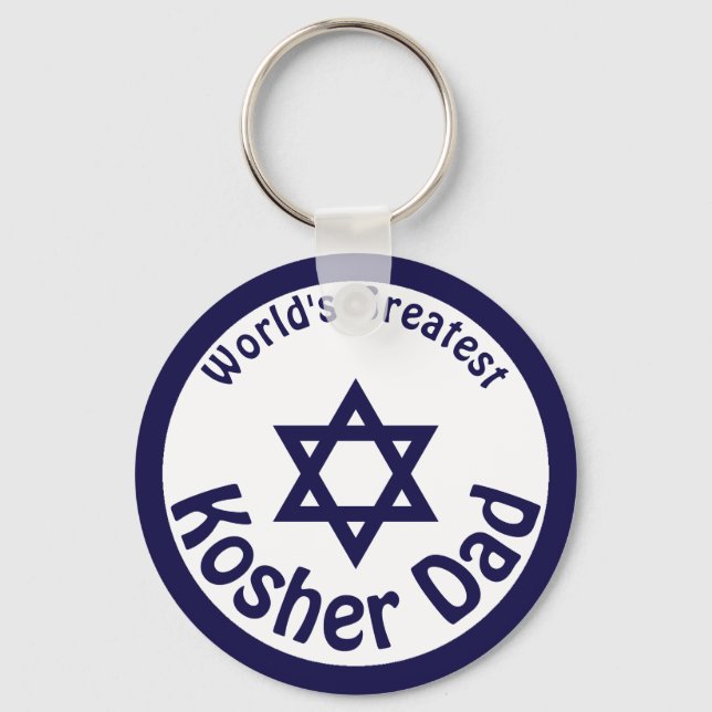 World's Greatest Kosher Dad Key Ring (Front)