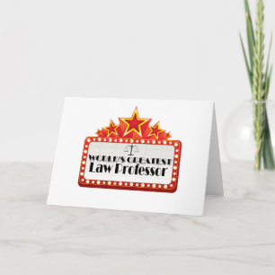 World's Greatest Law Professor Card