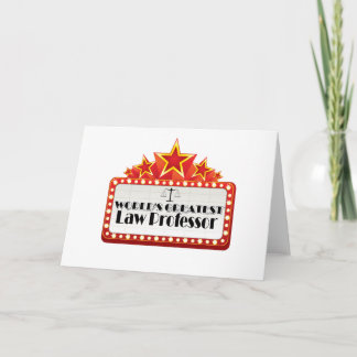 World's Greatest Law Professor Card