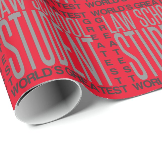 Worlds Greatest Law School Student Wrapping Paper (Roll Corner)