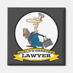 WORLDS GREATEST LAWYER II MEN CARTOON MAGNET