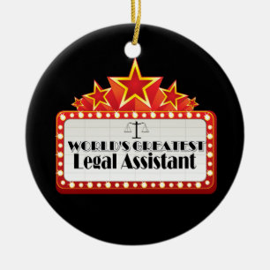 World's Greatest Legal Assistant Ceramic Tree Decoration