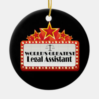 World's Greatest Legal Assistant Ceramic Tree Decoration
