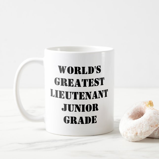 "World's Greatest Lieutenant Junior Grade" Mug (With Donut)