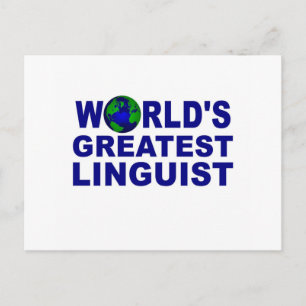 World's Greatest Linguist Postcard