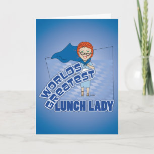 World's Greatest Lunch Lady Thank you Card