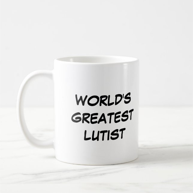 "World's Greatest Lutist" Mug (Left)