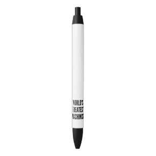 Worlds Greatest Machinist Black Ink Pen