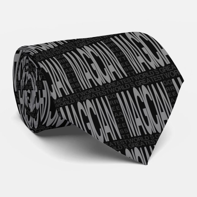 Worlds Greatest Magician Tie (Rolled)