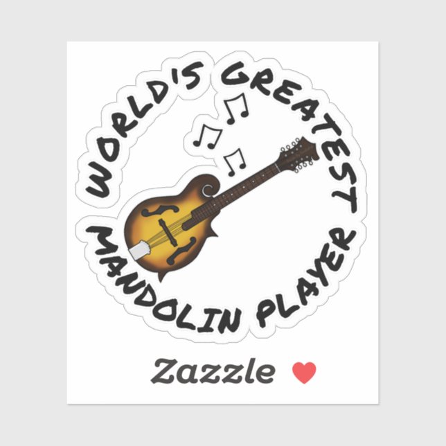 World's Greatest Mandolin Player Mandolinist Funny (Sheet)