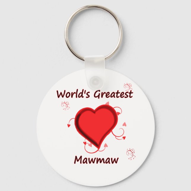 World's Greatest mawmaw Key Ring (Front)