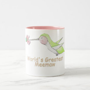 World's Greatest Meemaw Hummingbird Mug
