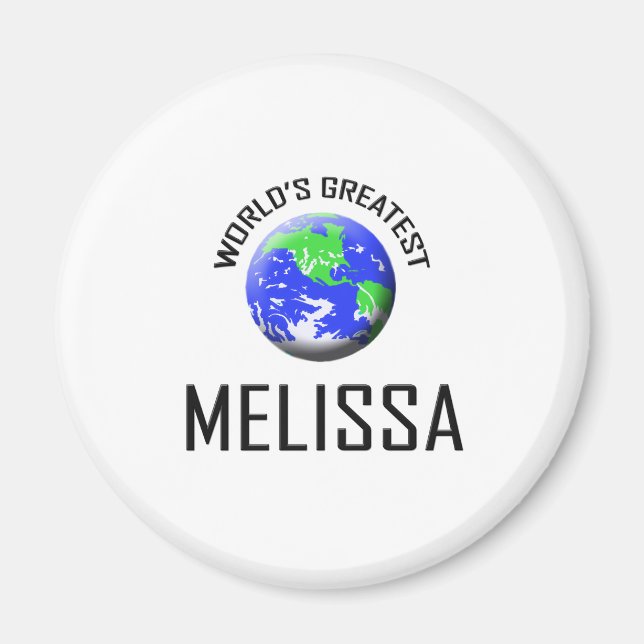 World's Greatest Melissa Magnet (Front)