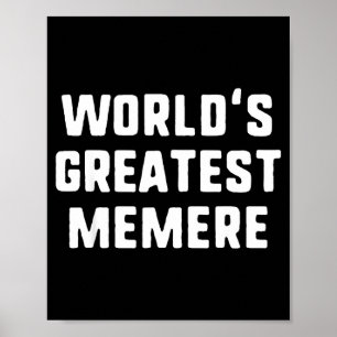 World's Greatest Memere Funny Family  Poster
