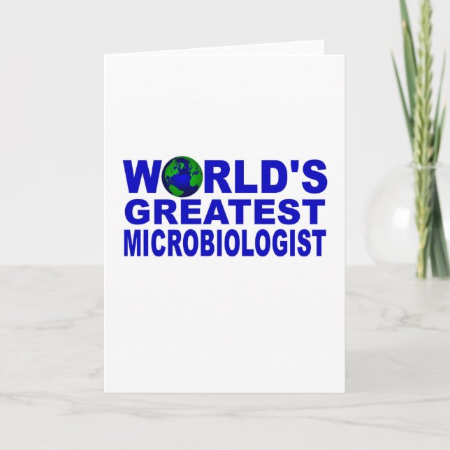 World's Greatest Microbiologist Card (Front)