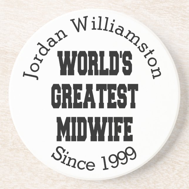 Worlds Greatest Midwife Coaster (Front)